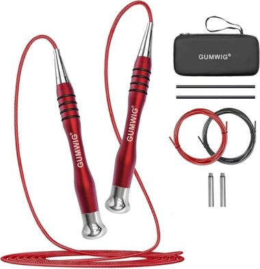 Speed Jump Rope, Removable Weighted Double Under Jumping Rope for Men, Trainning Skipping Rope for Women, Easy to Adjust Length with a Self-Locking System, Crossfit Fitness for Adults Kids